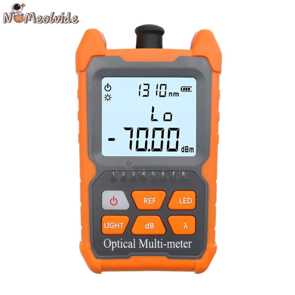 handheld Fiber mini Optical Power Meter -70+6 dBm High Quality OPM Dry battery Mini OPM Support lighting