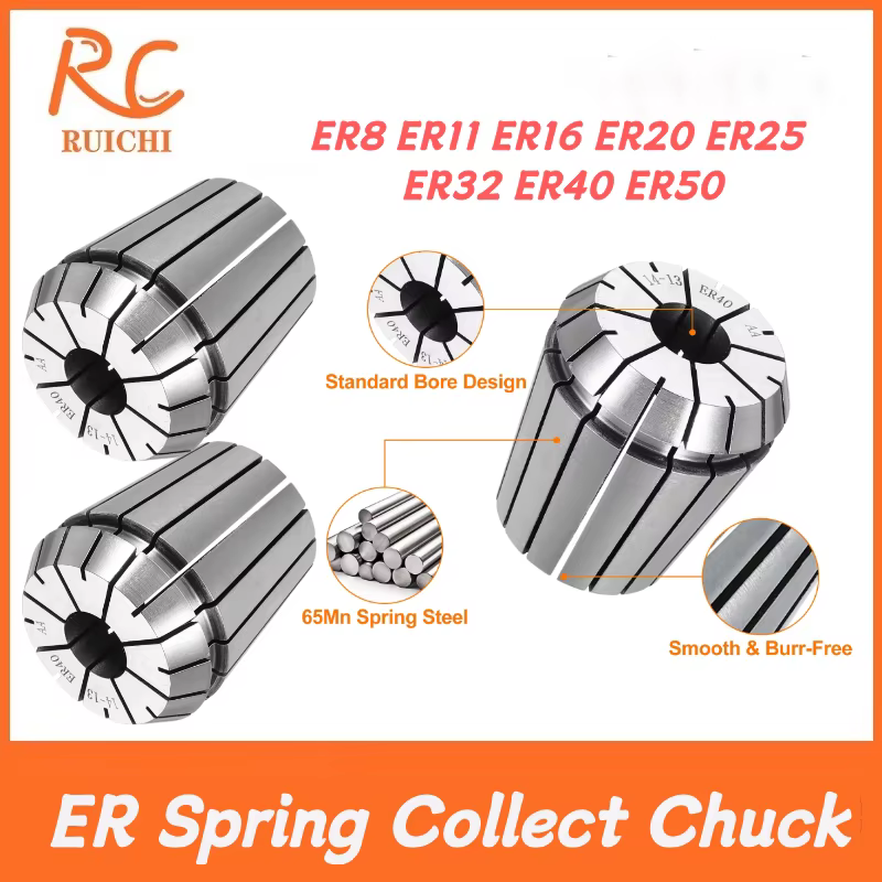 ER Collet 1/8 1/4 1/2 3.175mm 6.35mm 12.7mmER8 ER11 ER16 ER20 ER25 ER32 ER40 ER50 High Precision 0.005mm CNC Milling Tool