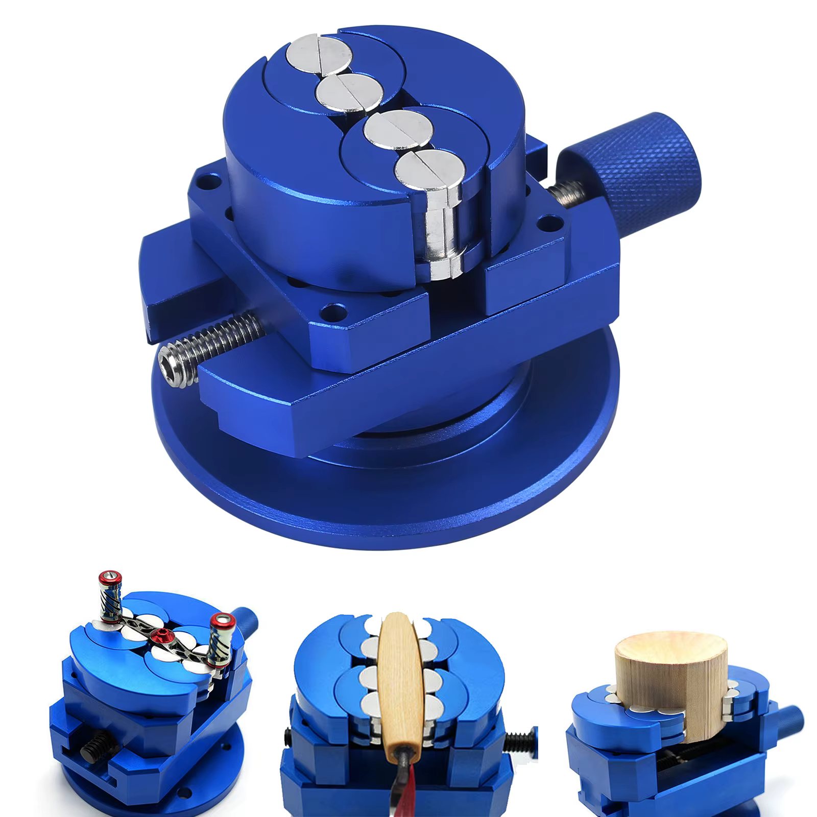 1Pc Heteromorphic Jaws Table Vise 360° Rotate Bench Vice Clamp, Precision Clamping Flat Clamp for DIY, Crafts, Jewelry Making