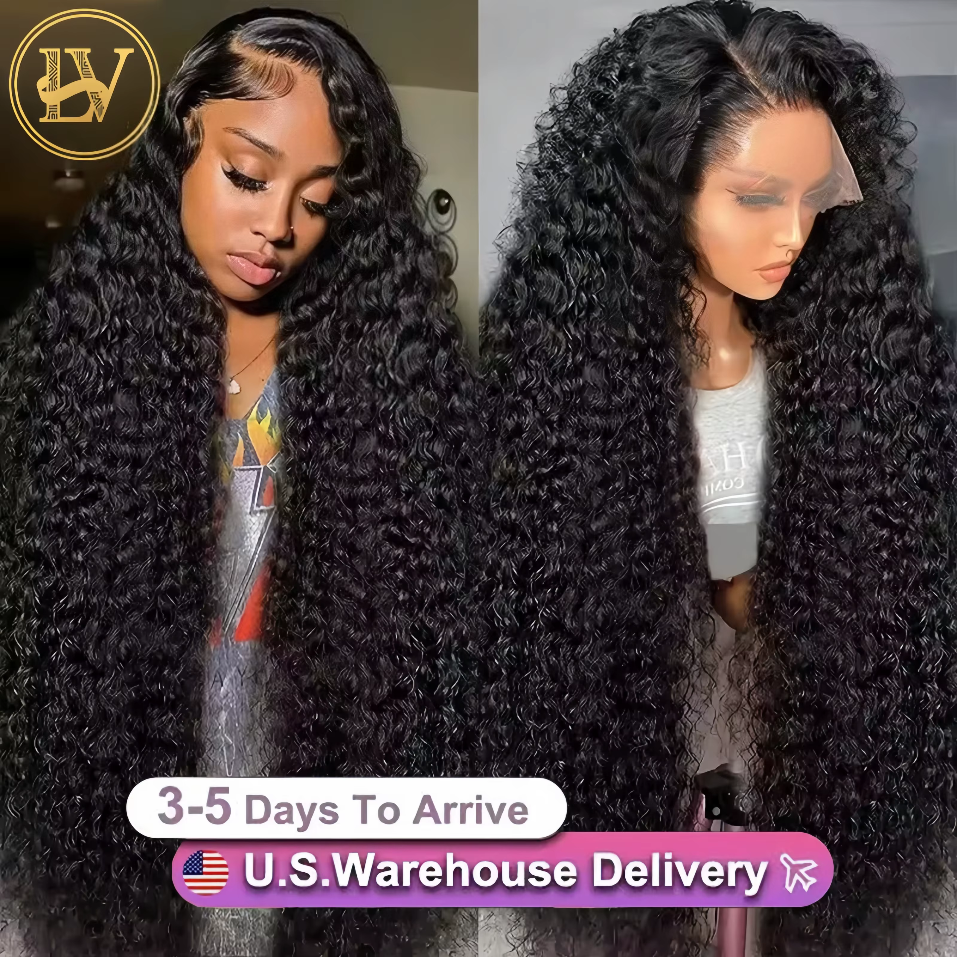 High Density 250% 40 46Inch Deep Wave 13x4 13x6 HD Lace Front Human Hair Wig Loose Water Wave Curly Lace Frontal Wigs Human Hair