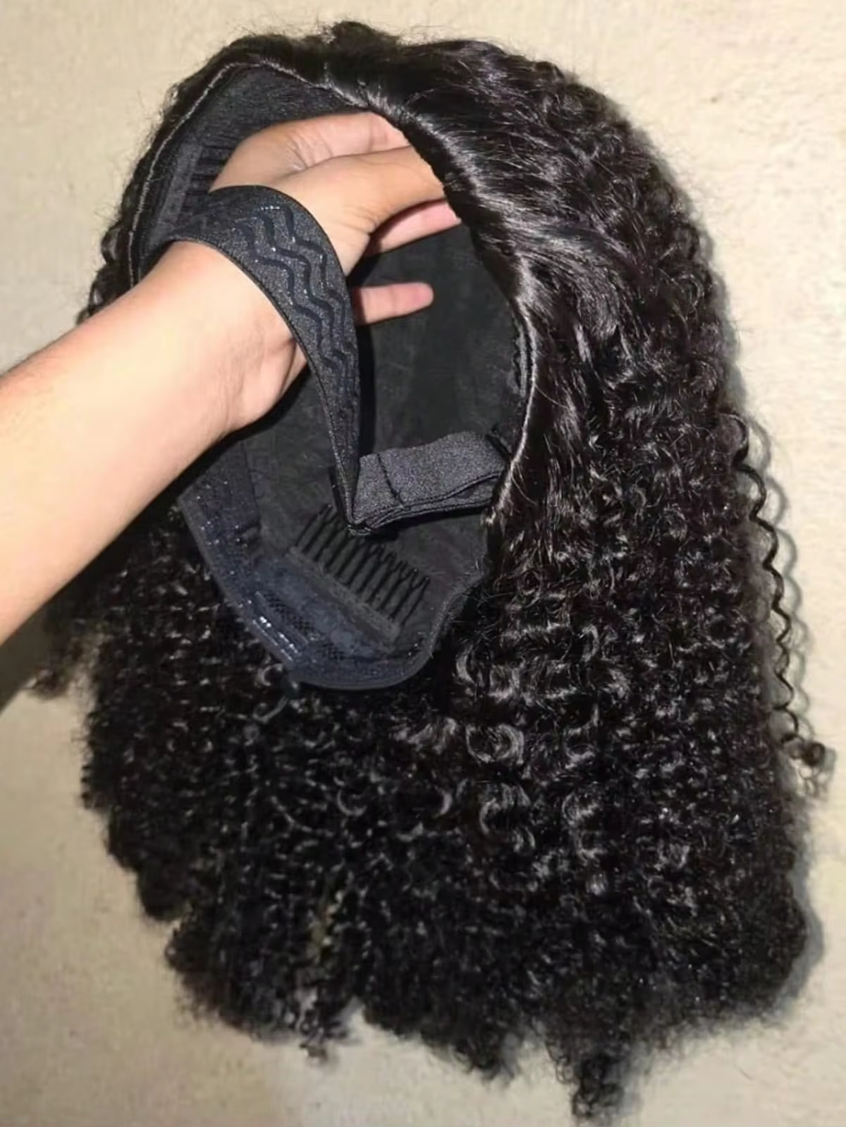 Half Wig Human Hair Jerry Curl With Drawstring Glueless Wear With Or Without Headband Wigs Human Hair For Women Beginner Friendly 250% Density 30 Inch