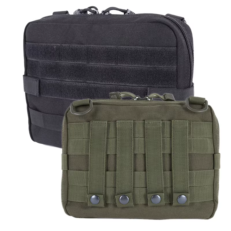 Outdoor Molle Admin Pouch 1000D Tough Nylon EDC Utility Pouches Tools Bag EMT Utility Map Pocket for Hunting CS