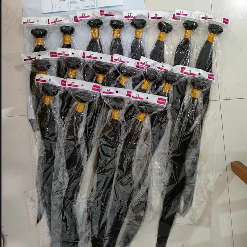 BINF Hair Wholesale Brazilian Human Hair Bundles 8-30 Inch Bone Straight Raw Human Hair Bundles Extensions Deal 2 3 4 Bundle
