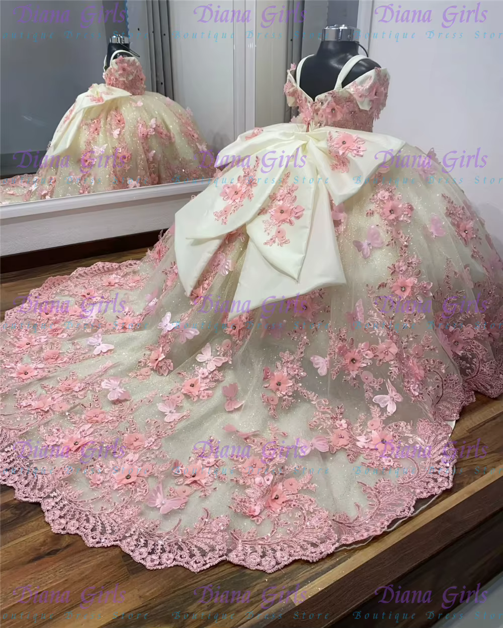 Luxurious Quality Tulle Fluffy Flower Girl Dress With Exquisite Pink Applique For Kids Wedding Birthday Evening Ball Gowns