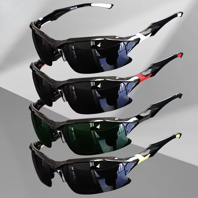 Outdoor Polarized Fashionable Sports Glasses for Men and Women, Windproof Suitable for Baseball Running Fishing Golf and Driving