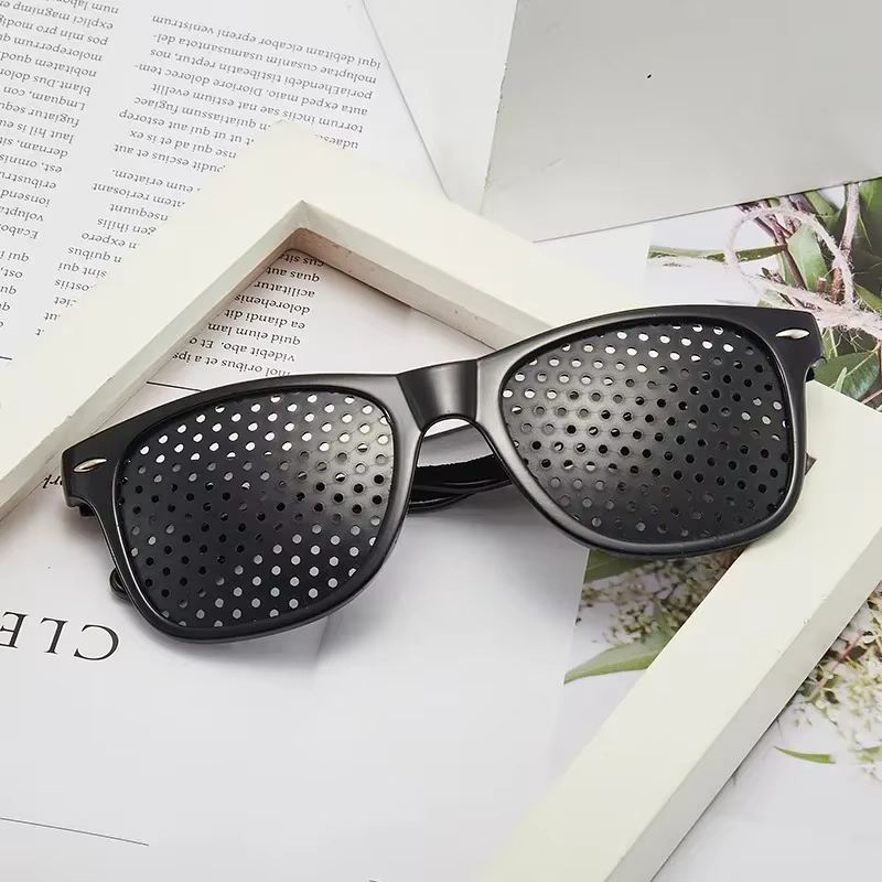 Men And Women Improving Vision Anti Myopia Astigmatism Glasses With Holes For Correcting Fatigue Pinhole Glasses