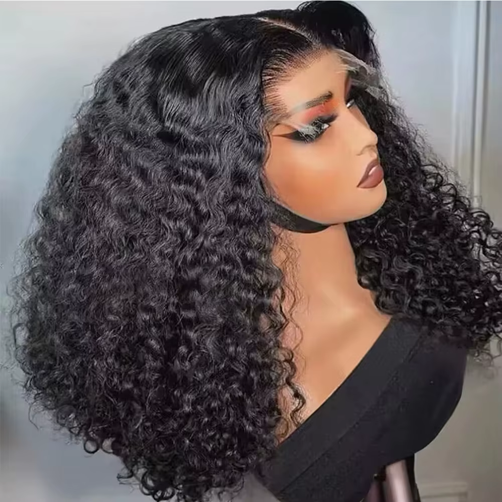 5x5 Glueless Human Hair Wig Deep Wave Lace Front Wigs Human Hair 200% Density 13x4 HD Transparent Deep Wave Frontal Wigs Human Hair With Baby Hair Natural Color Halloween Season