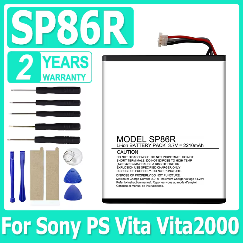 Replacement Battery SP86R 2500mAh For sony Ps vita 2000 psvita2000 PSV 2XXX PSV SP86R PSV2000 PCH-2007 4-451-971-01 PS Vita 2007