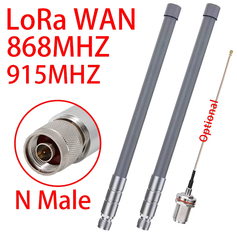 GIZONT Meshtastic LoRa 868MHz 915MHz Antenna Helium Hotspot Outdoor N Male Omni Fiberglass Long-distance Receiving Antennas