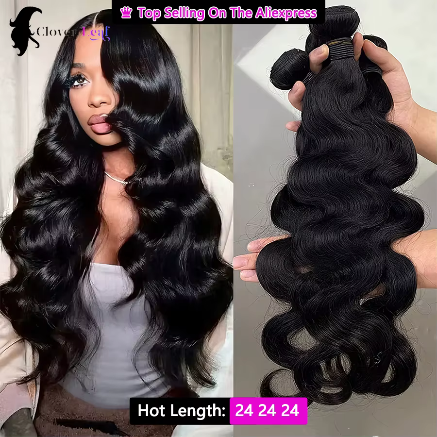 12A 24inch Body Wave Human Hair Bundles 100% Brazilian Raw Hair Bundles for Women 1/3/4 Thick Bundles 3 Days Delivery 10-32Inch Bundles 100% Human Hair Extensions Soft Smooth Bundles Deals No Tangle Shedding Unprocessed Virgin Human Hair Bundles and Wea