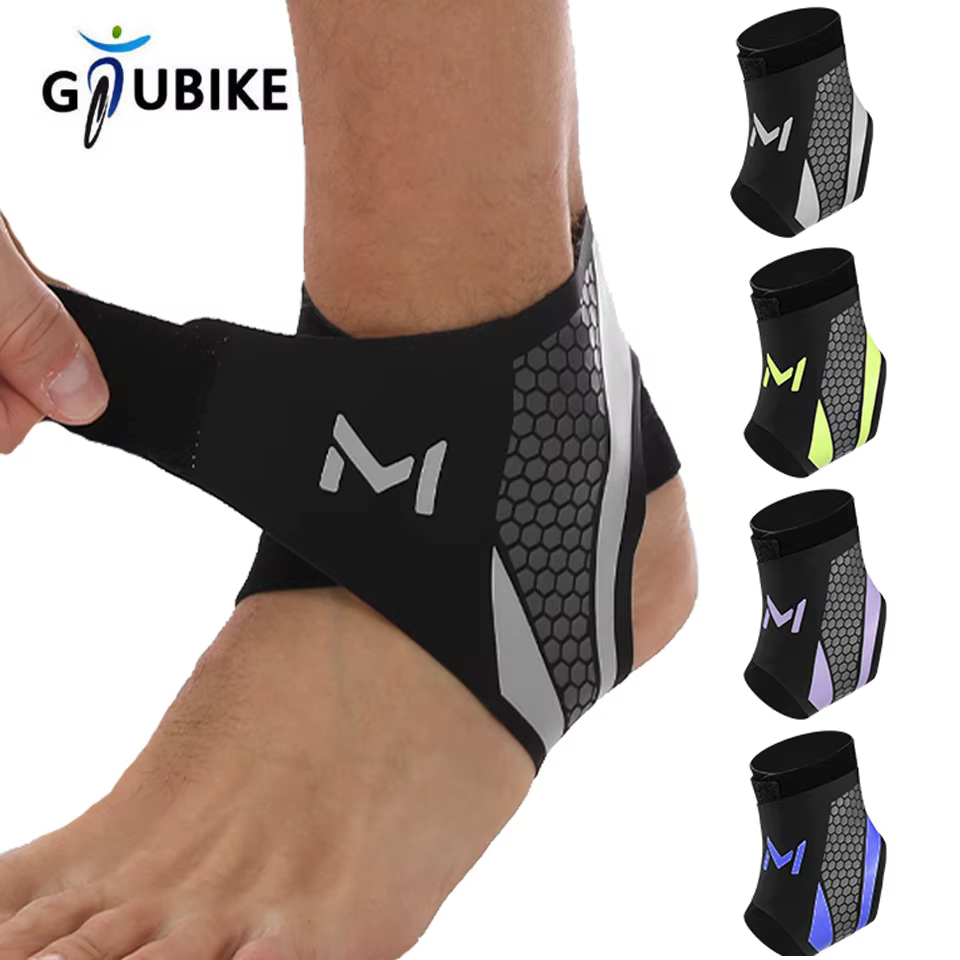 GTUBIKE 1PC Ankle Brace & Elastic Supports for Men and Women,Foot Support Ankle Compression Sleeve,Foot Wrap Ankle Brace Sleeves