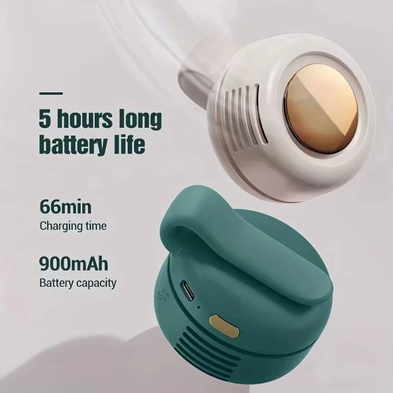Portable Silent Mini Bladeless Electric Fan Small Fan Clip on Shirt Waist Mini Bladeless Fan Adjustable 3-Speed For Outdoor NEW