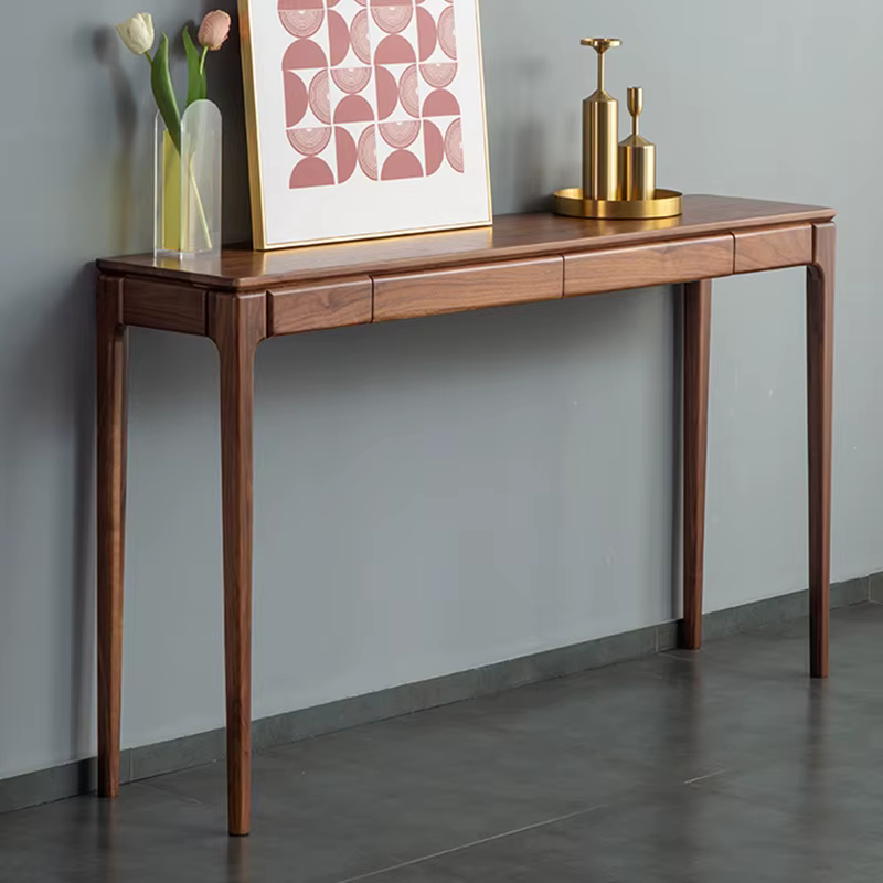 Classic Nordic Console Table Modern Minimalist Display Organizer Console Table Drawers Storage Tisch Wohnzimer Furniture