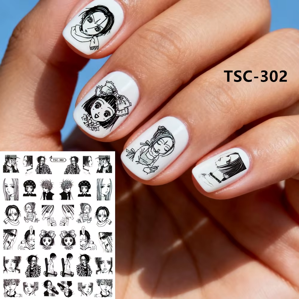 Newest TSC-302 NANA Nail Stickers: Blossom Your Style 3d nail art stickers decal template diy nail tool decorati