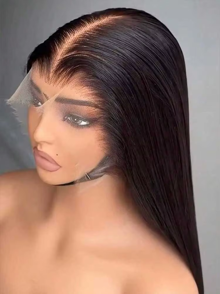 40 42 Inch Bone Straight Human Hair Wigs 13x6 HD Transparent Lace Frontal Wigs Glueless Straight Lace Front Human Hair Wigs