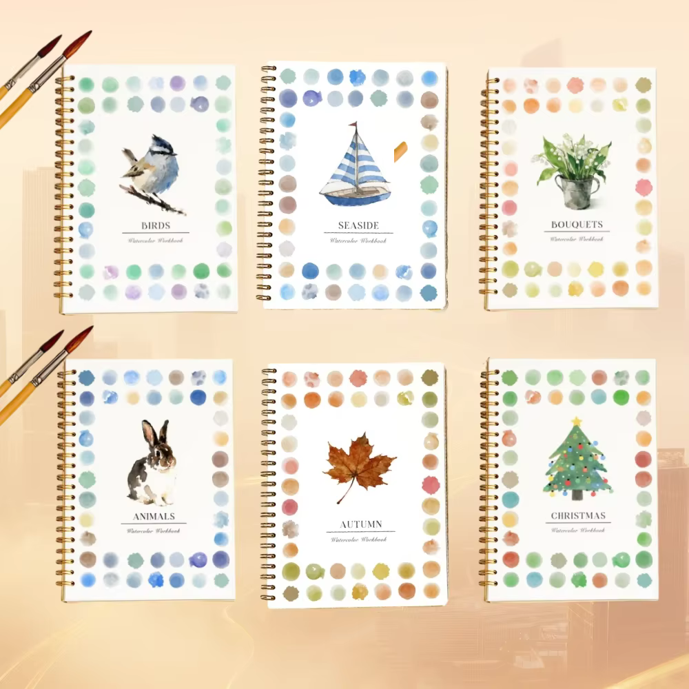 Beginner's Practice Book For Painting Watercolor Oil Painting Dyeing Album Comes Coloring Book Advanced Painting