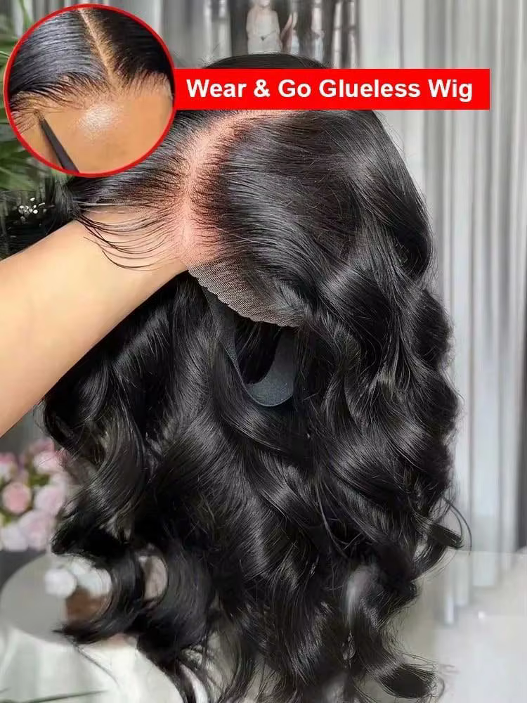 40 42 Inch 250% Wear And Go Glueless Wigs Body Wave Human Hair Wigs 13x4 13X6 Wet and Wavy HD Lace Frontal Wigs For Women