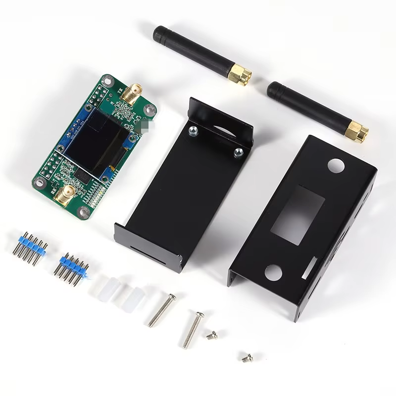 Duplex MMDVM_hs_dual_hat Hotspot UHF VHF Buil-in Antenna Support P25 DMR YSF For Raspberry Pi + OLED + Metal Case