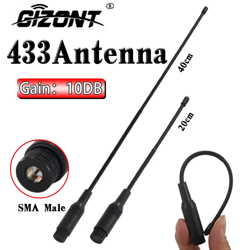 400-450MHZ Antenna Signal Amplifier N7MC 433MHz LORA Gateway SMA Soft Whip Antenna 470-510MHZ Wireless Module Antenna