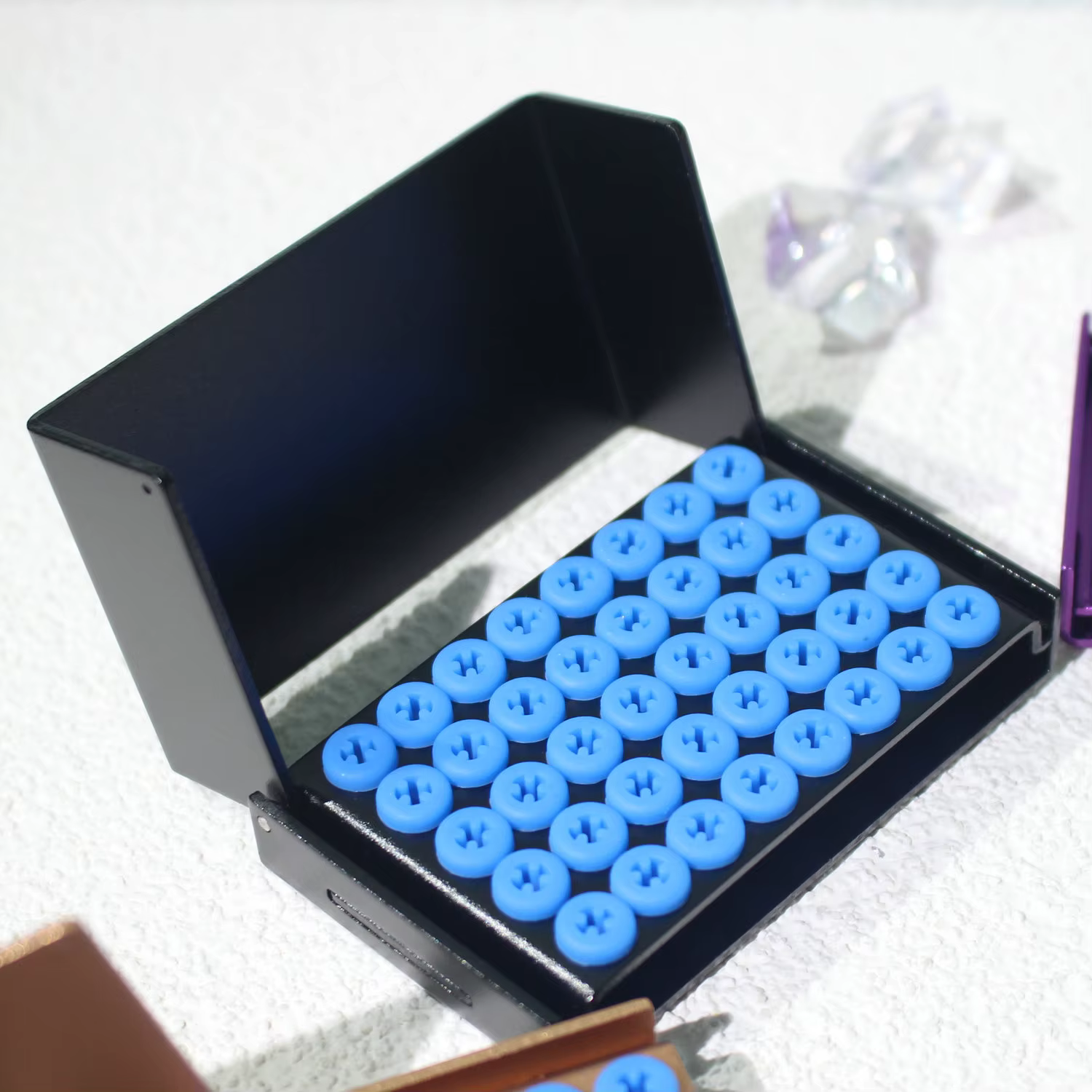 Dental Holder 40 Holes High/low Speed Dental Burs Cleaning Stander Autoclave Sterilizer Case Burs For Oral Care Tools