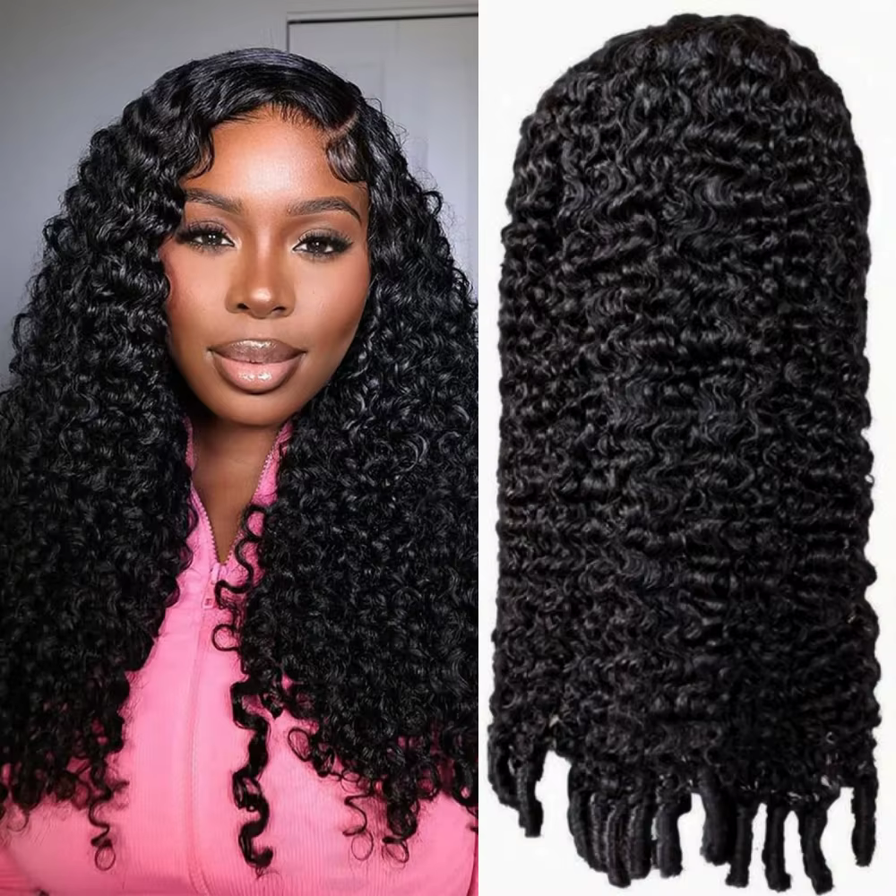 18-46 Inches 12A Burmese Curly Wig Natural Color Hair 13x4 13X6 HD Transparent Lace Frontal Wig Pre PluckedRemy Hair 200% Density Human Hair