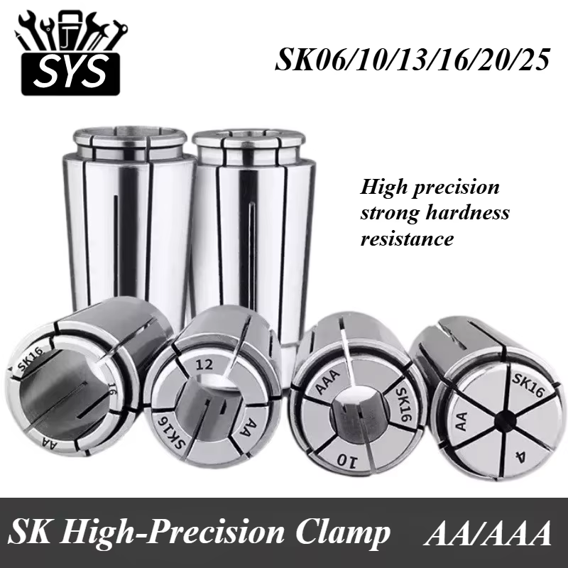 CNC High-Speed Toolholder Collet High-Precision Sk Collet SK6 SK10 SK13 SK16 SK20 SK25 High-Speed Toolholder Collet Hot