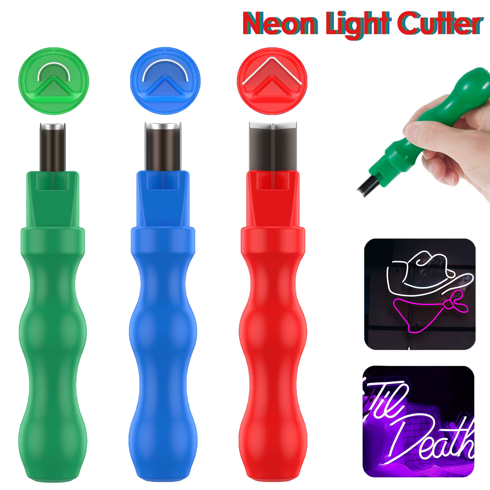Split LED Neon Strip Cutting Tool Right Angle Arc Cutter Portable Engraving Knife Soft Rubber Strip Accessories Woodworking Tool