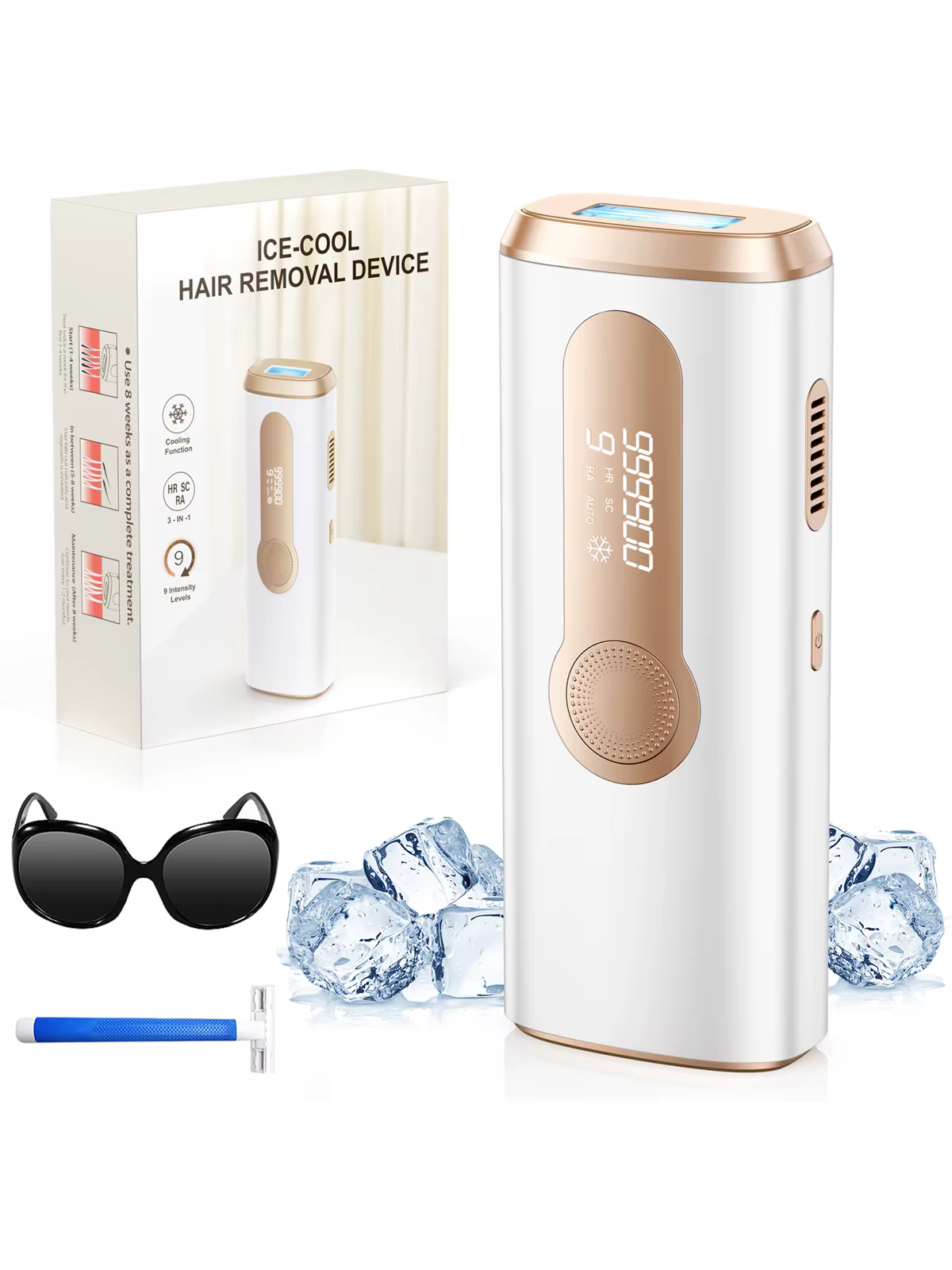 990000 Flash Laser Epilator IPL Hair Removal For Men and Women Body Bikini Facial Permanant Painless IPL Hair Remover Machine