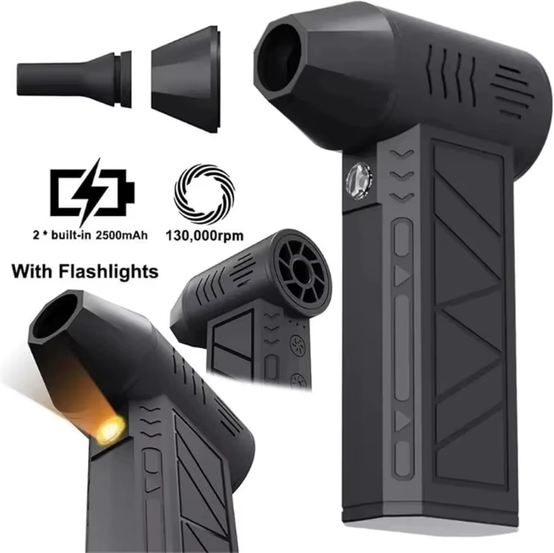 X6 Turbo Jet Blower 130000RPM Powerful Air Duster Blower Brushless Motor Turbo Fan Jet with Light Cleaning Air Puissant Tool