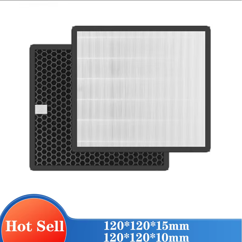 Custom Filter H12 Replacement HEPA Filter 120*120*15mm /  Activated Carbon Filter 120*120*10mm
