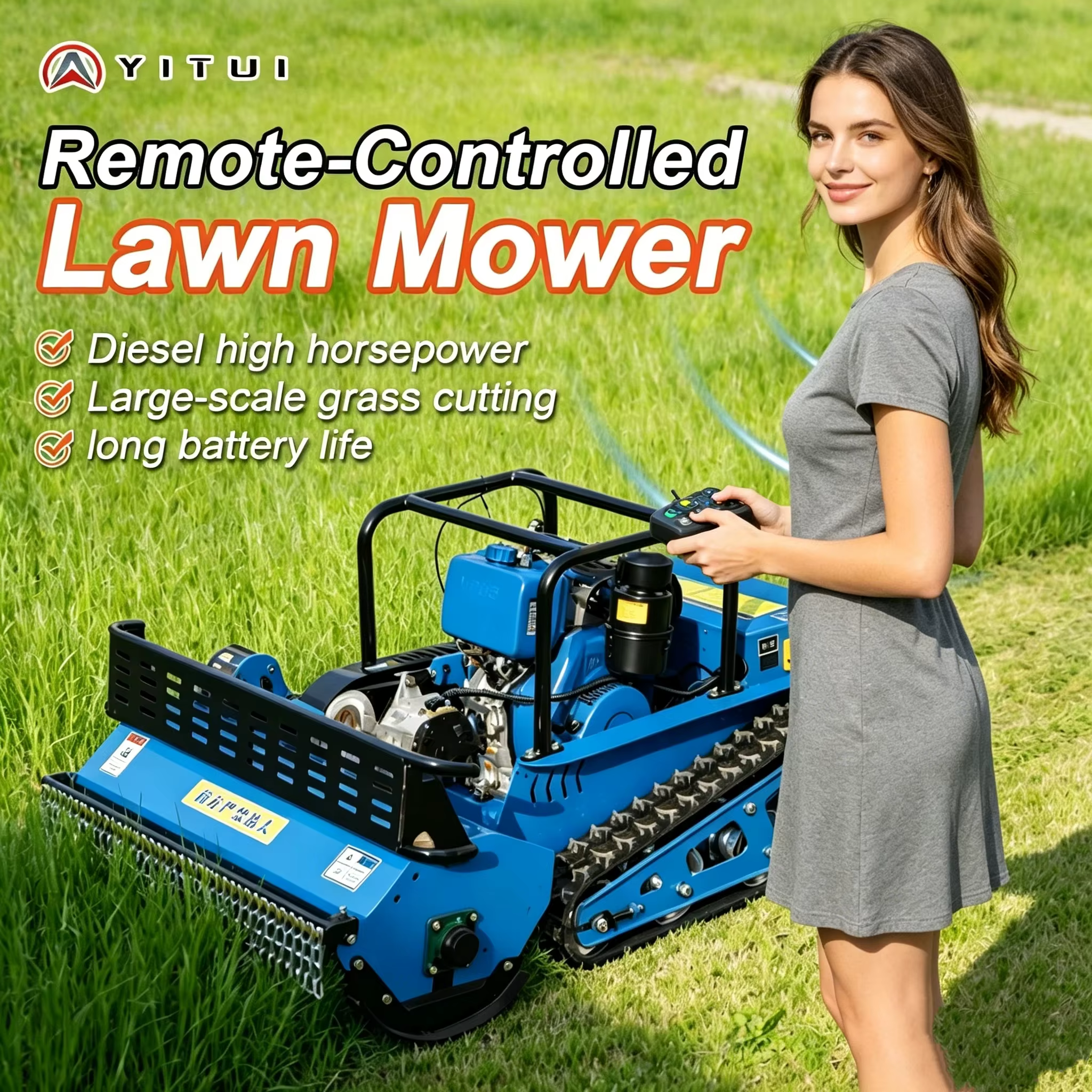 Customized Lawn Mower, Ce Certificate Certified, Euro 5 Compliant, High Efficient Performance For Home Garden Golf Fields