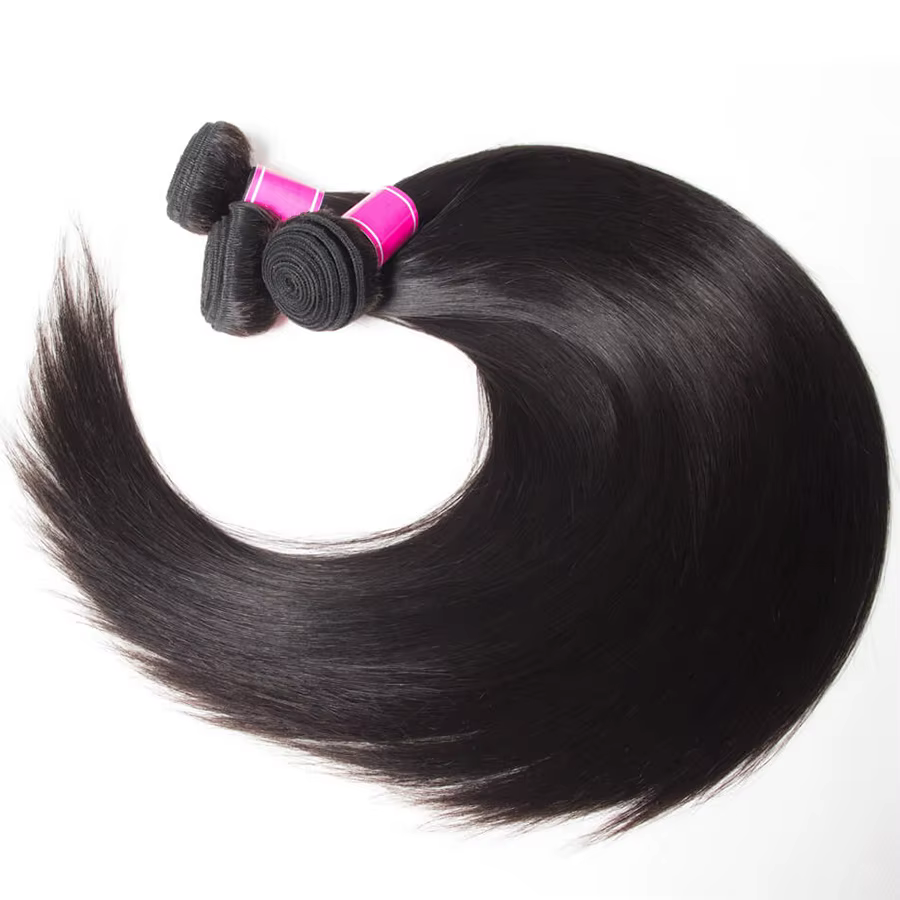 Remy Straight Human Hair Bundles 1/3/4 PCS Natural Black Brazilian Hair Weave Bundles 14-30 Inch Human Hair Extensions