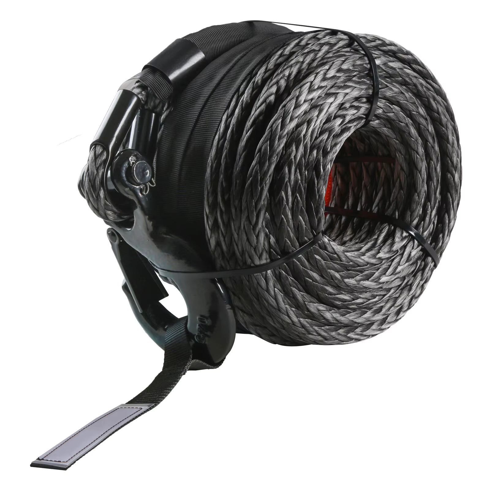 SucceBuy 26500/32000Lbs Synthetic Winch Rope Truck Boat Replacement Line Cable Rope with Forged Hook ATV Car Outdoor Accessories