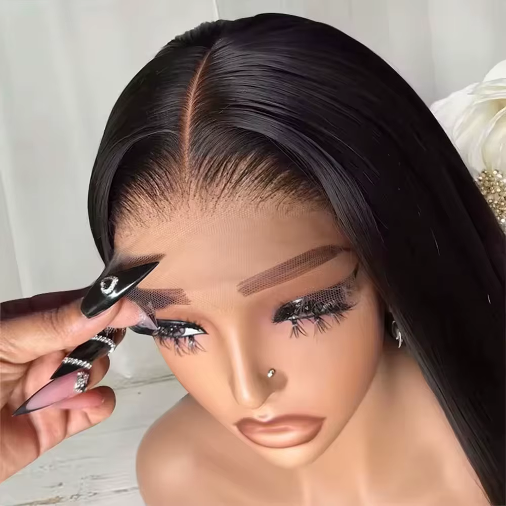 30 40 Inch Bone Straight Human Hair Wigs 13x6 HD Lace Fronta Wig 210 Density For Women Pre Plucked Brazilian Lace Human Hair Wig