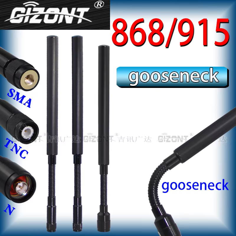 868MHz 915MHz Tactical Goose Neck Antenna Individual Soldier Handheld Terminal Carrying Anti-Collision Antenna for Meshtastic