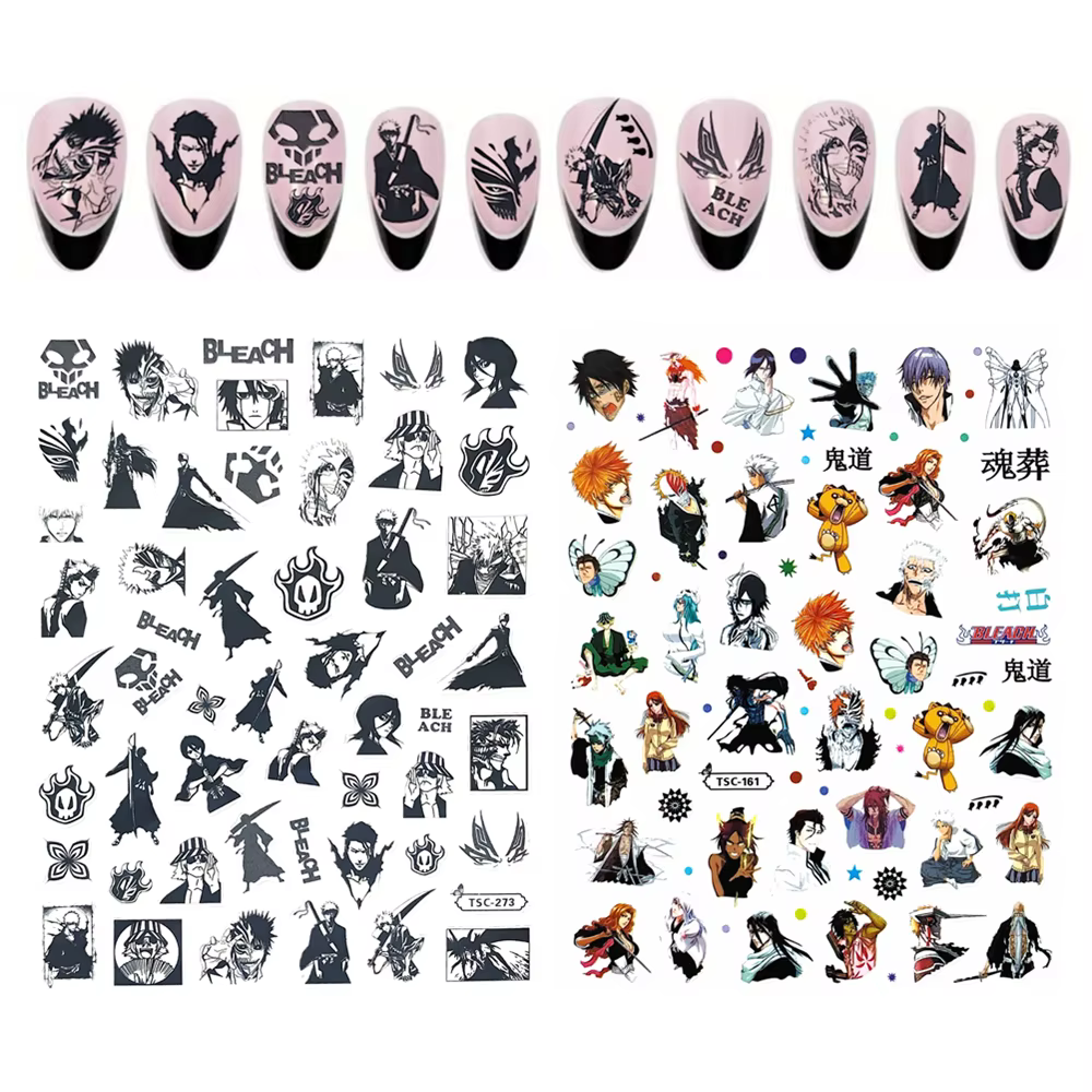 TSC-273 TSC-107 Death God Devil Tomie DIY 3D Back glue Nail Art Stickers Decals Sliders Nail ornament