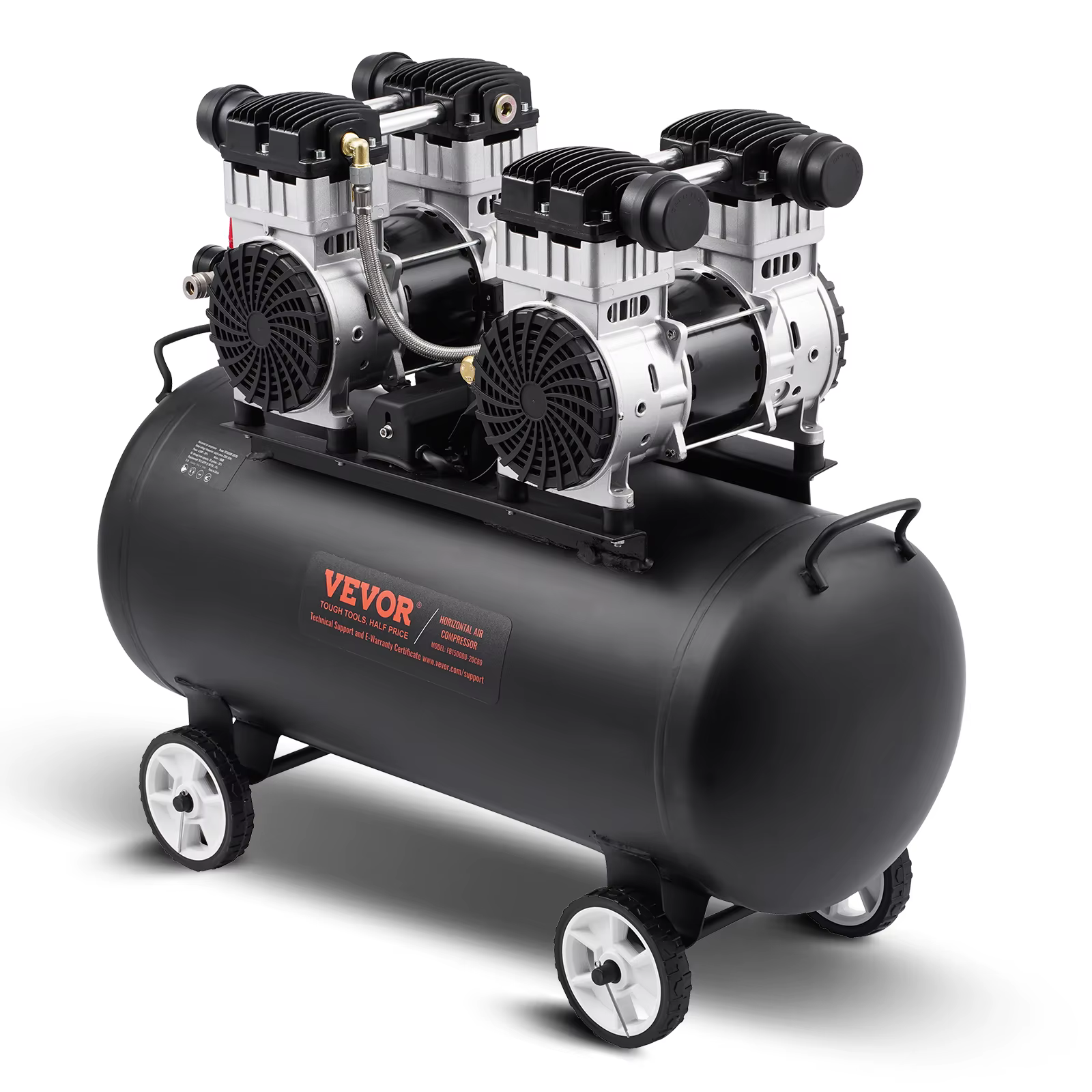 SucceBuy Air Compressor 750W/1450W/3000W Oil Free Air Compressor Quiet Portable Compressor Pump for Auto Repair Tire Inflation