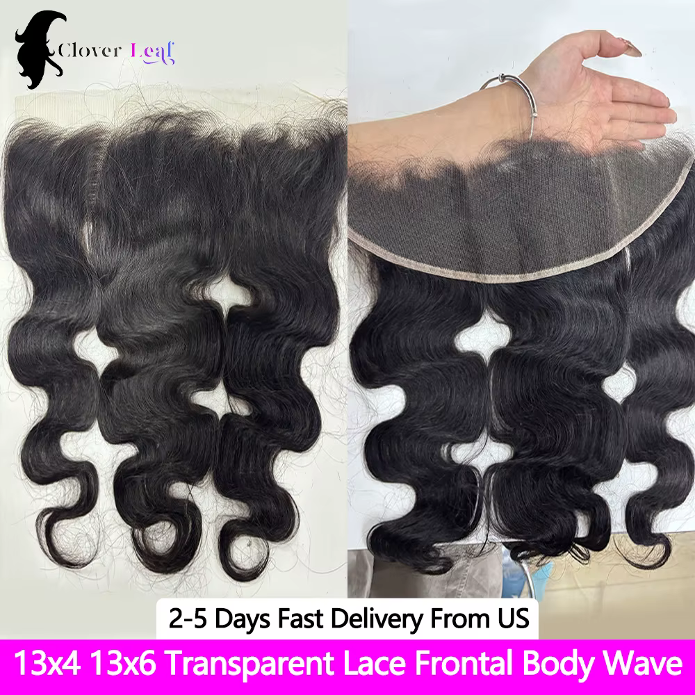 13x4 13x6 Ear To Ear Transparent Frontal Lace Only 114-22Inch Body Wave HD Lace Closure Human Hair 100% Top Brazilian Hman Hair