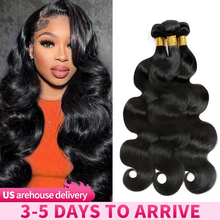 Body Wave Bundles Human Hair Natural Black Brazilian Hair Weave Bundles Human Hair Extensions 1 3 4 PCS Bundles