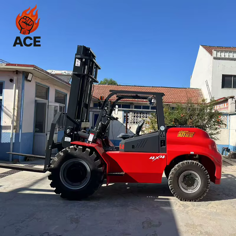 New All Terrain 3 Ton 3.5ton 4ton 5ton Forklift Customized 4WD 4x4 All Rough Terrain Forklift Diesel Wheel Forklift Price